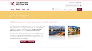 Credit Cards - Harvard University Employees Credit Union