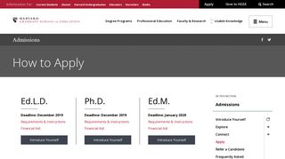 How to Apply | Harvard Graduate School of Education