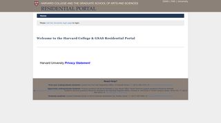 StarRez Portal - Welcome to the Harvard College & GSAS Residential ...