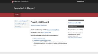 PeopleSoft @ Harvard