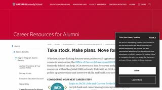 Career Resources for Alumni | Harvard Kennedy School
