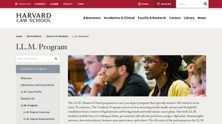 LL.M. Program | Harvard Law School
