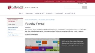 Faculty Portal | Medical Education - Harvard Medical School