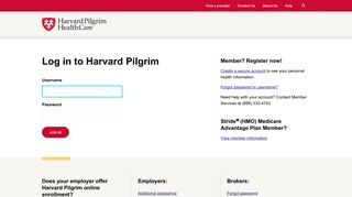 Log in to Harvard Pilgrim