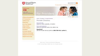 Harvard Pilgrim Health Care - Provider Directory