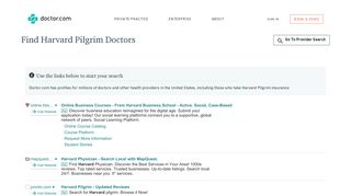 Doctors who accept Harvard Pilgrim Insurance | Doctor.com