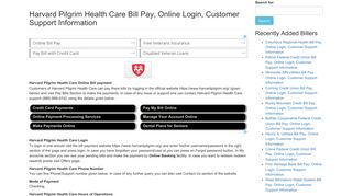 Harvard Pilgrim Health Care Bill Pay, Online Login, Customer Support ...