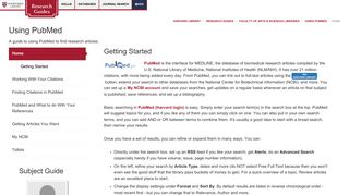 Home - Using PubMed - Research Guides at Harvard Library