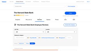 Working at The Harvard State Bank: Employee Reviews | Indeed.com