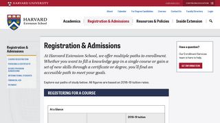 Registration & Admissions | Harvard Extension School