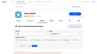 Working at Atrius Health: 310 Reviews | Indeed.com