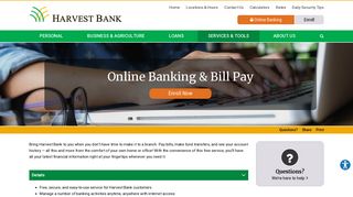 Online Banking & Bill Pay | Harvest Bank | Kimball, MN - St. Augusta ...