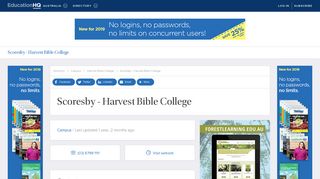 Harvest Bible College - EducationHQ