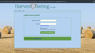 Login - Harvest Dating UK