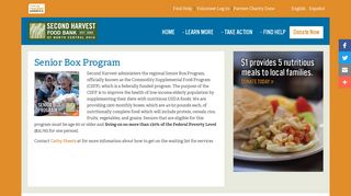 Senior Box Program - Second Harvest Food Bank of North Central Ohio