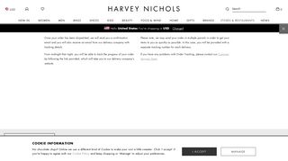 Order Tracking - Harvey Nichols
