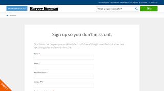 Register | Ireland - Harvey Norman