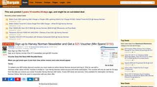 Sign up to Harvey Norman Newsletter and Get a $25 Voucher (Min ...