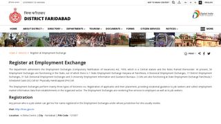 Register at Employment Exchange | District Faridabad, Government of ...