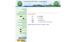 Contact - Haryana State Pollution Control Board