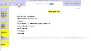 Haryana VAT | Act | Rules | Schedule | Forms | Notifications ...
