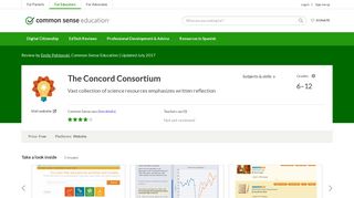 The Concord Consortium Review for Teachers | Common Sense ...