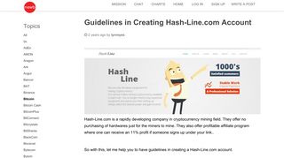 Guidelines in Creating Hash-Line.com Account • Newbium