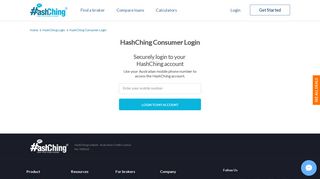 Consumer Login | HashChing Home Loan Deals - Logo