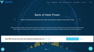 BHPC | Bank of Hash Power Cash