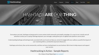 About - Powerful Tracking for Hashtags | Hashtracking.com