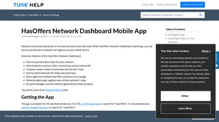 HasOffers Network Dashboard Mobile App | TUNE Help