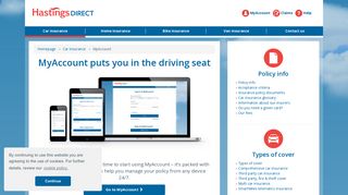 Login to MyAccount – manage your insurance ... - Hastings Direct