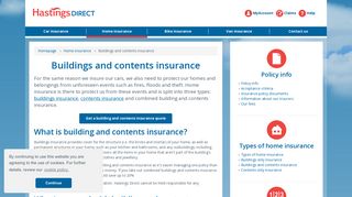 Buildings and Contents Insurance | Hastings Direct