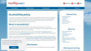 Hastings Direct website accessibility policy | Hastings Direct| Hastings ...