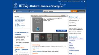 Hastings library catalogue - Kotui