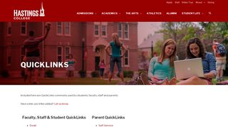 Quicklinks - Hastings College