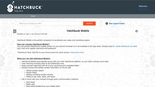 Hatchbuck Mobile : hatchbuck