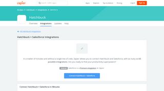 Hatchbuck + Salesforce Integrations | Zapier