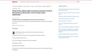 What is the admin login username and password of the hathway ...