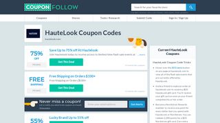 Hautelook.com Coupon Codes 2019 (75% discount) - February ...