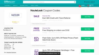 40% off HauteLook Coupons & Promo Codes 2019 - Offers.com