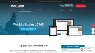 CMS websites from $795 - Havealook Websites