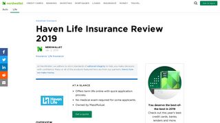 Haven Life Insurance Review 2019 - NerdWallet