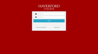 Web Login Service - Haverford College