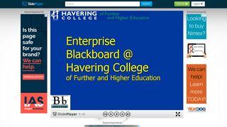 Enterprise Havering College of Further and Higher Education Ashley ...