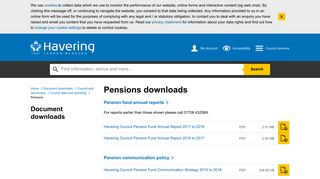 Pensions downloads | The London Borough Of Havering