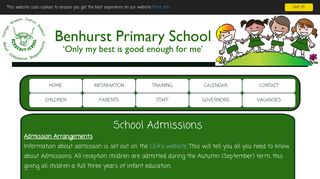School Admissions | Benhurst Primary School