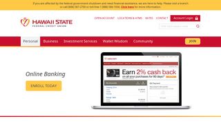 Online Banking | Access Accounts & Services | Hawaii State FCU