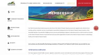 Membership – Hawaii First Federal Credit Union