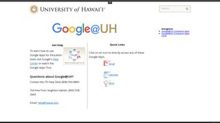 UH Google - University of Hawaii